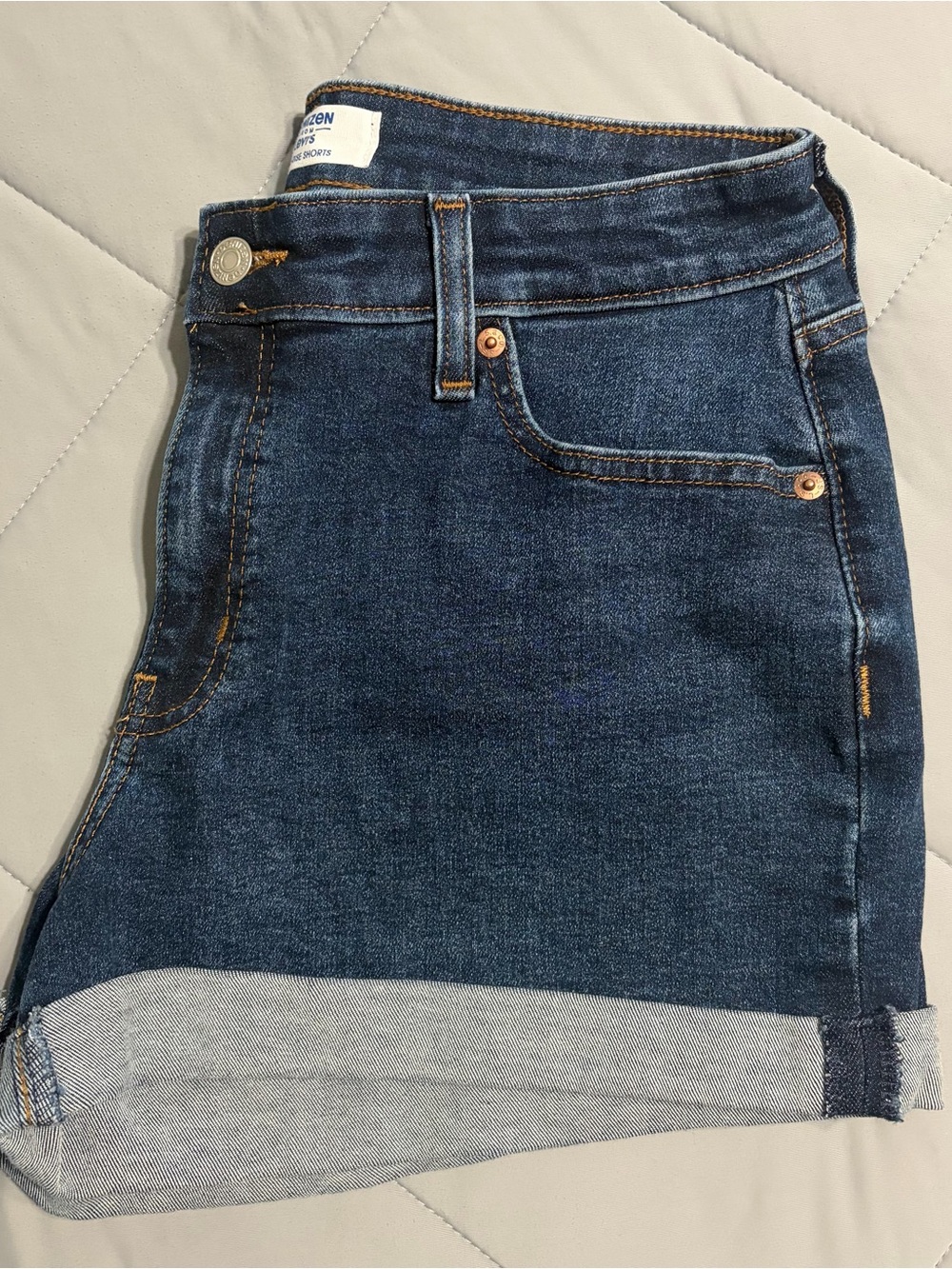 Denizen from Levi's Indigo Rolled Cuff Denim Shorts